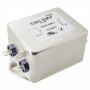 Akyga EN2090-20-F yksivaiheinen EMC-verkkosuodatin 20 A, 120–250 V AC, 50/60 Hz, 6,3 mm liitännät