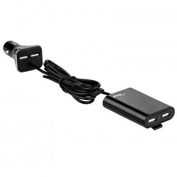 Autolaturi 12/24V Akyga AK-CH-10 45W 4x USB-A 5V / 9A modulaarinen musta