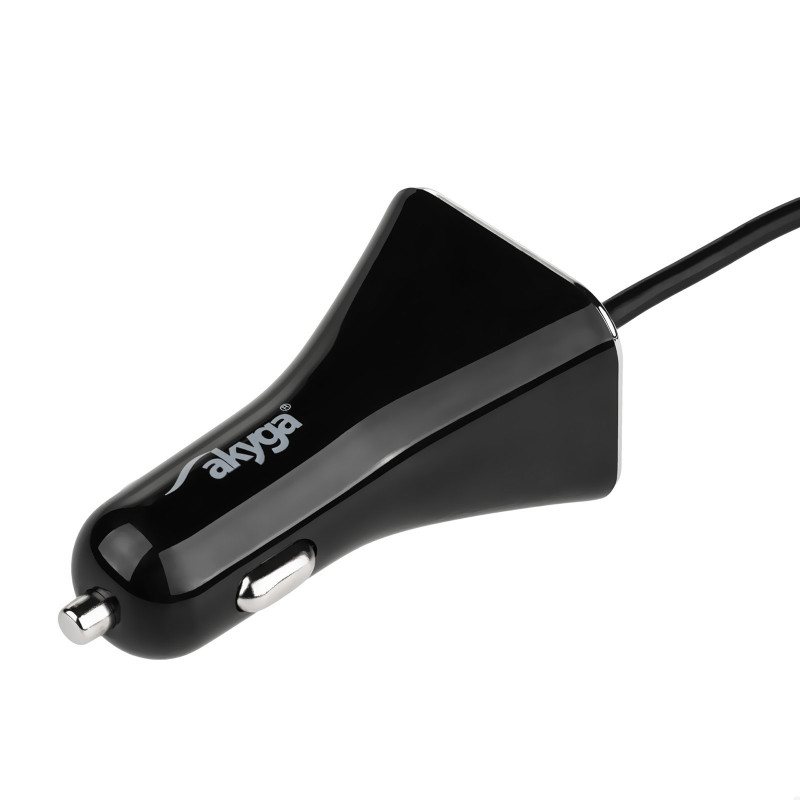 Autolaturi 12/24V Akyga AK-CH-10 45W 4x USB-A 5V / 9A modulaarinen musta