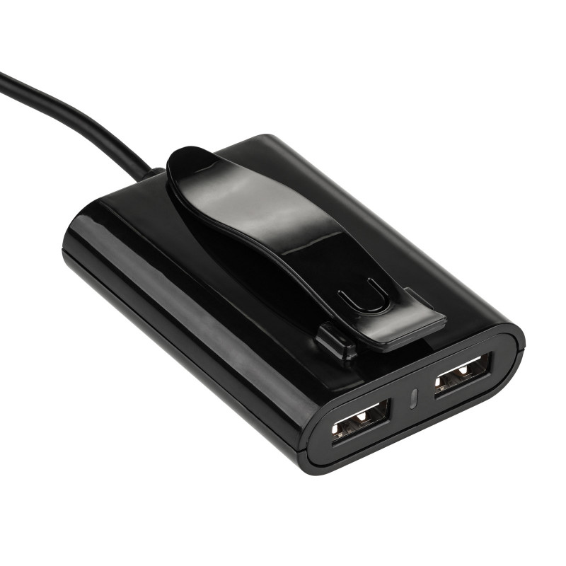 Autolaturi 12/24V Akyga AK-CH-10 45W 4x USB-A 5V / 9A modulaarinen musta