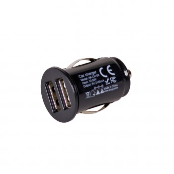 Autolaturi 12/24V Akyga AK-CH-02 10,5W 2x USB-A 5V / 2,1A musta