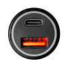 Autolaturi 12/24V Akyga AK-CH-16 36W USB-A + USB-C PD Quick Charge 3.0 5-12V / 1,5-3A musta