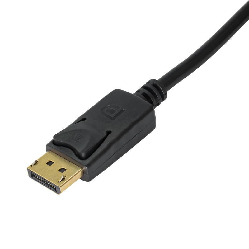 Akyga AK-AD-11 konverteri-adapteri kaapelilla DisplayPort uros HDMI naaras, 15 cm, musta