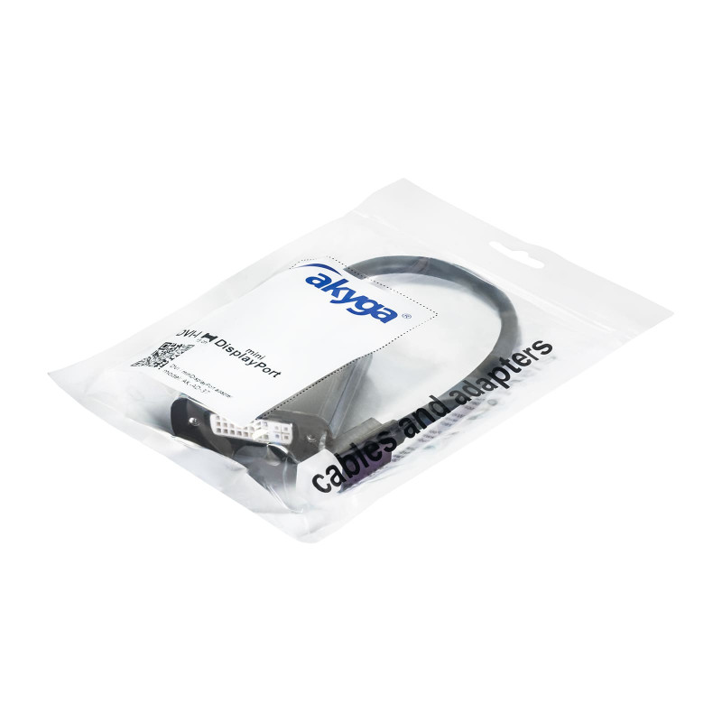 Akyga AK-AD-37 Mini DisplayPort (uros) DVI 24+5 (naaras) adapterikaapeli, 15 cm
