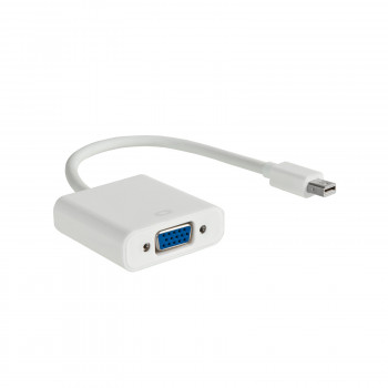 Akyga AK-AD-39 Mini DisplayPort (uros) VGA (naaras) adapterikaapeli, 15 cm, valkoinen