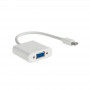 Akyga AK-AD-39 Mini DisplayPort (uros) VGA (naaras) adapterikaapeli, 15 cm, valkoinen