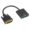 Akyga AK-AD-50 adapterikaapeli DVI-D 24+1 (uros) VGA (naaras), 15 cm