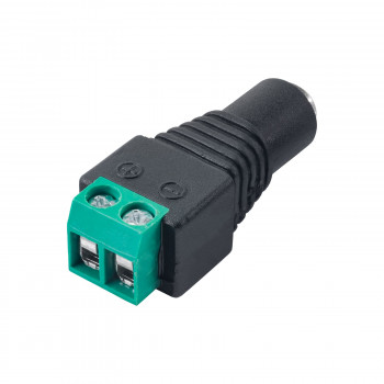Akyga AK-SC-17 DC-naaras 5,5 x 2,1 mm ruuviliittimillä UTP-kaapelille, CCTV