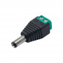 Akyga AK-SC-16 DC-pistoke 5,5 x 2,1 mm ruuviliittimillä UTP-kaapelille, CCTV