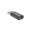 Akyga AK-AD-46 Micro-USB-B (naaras) USB-C (uros) adapteri, musta