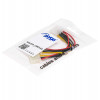 Akyga AK-CA-15 Molex (M) 2x Molex (F) -virranjakokaapeli, 15 cm
