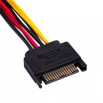 Akyga AK-CA-31 SATA-virranjakokaapeli, SATA (uros) 2x SATA (naaras), 2x 15 cm