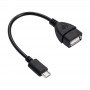 Akyga AK-AD-09 Micro USB-B (M) USB-A (F) OTG -adapterikaapeli, 15 cm, musta