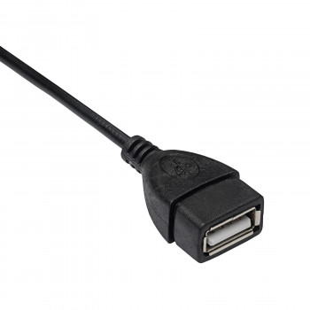 Akyga AK-AD-09 Micro USB-B (M) USB-A (F) OTG -adapterikaapeli, 15 cm, musta