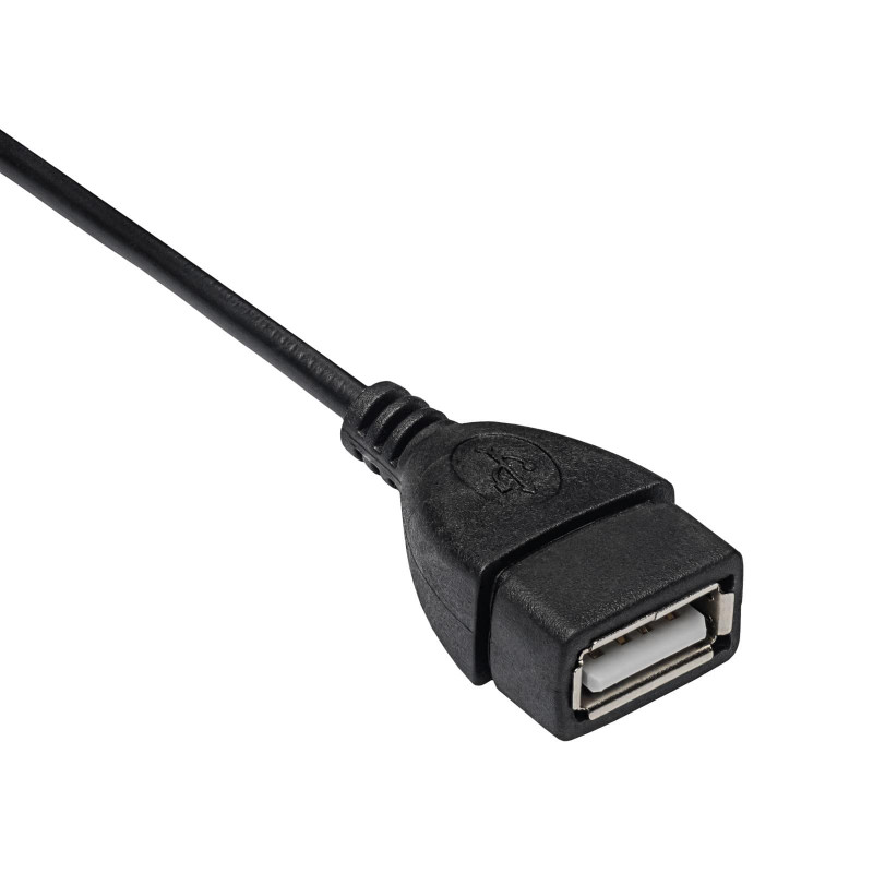 Akyga AK-AD-09 Micro USB-B (M) USB-A (F) OTG -adapterikaapeli, 15 cm, musta