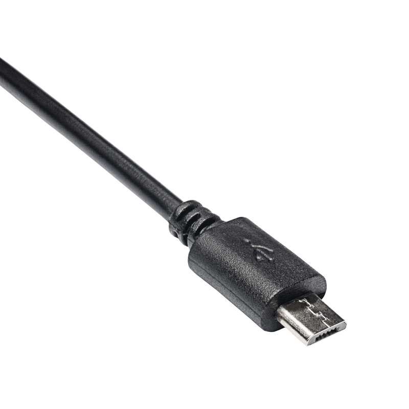 Akyga AK-AD-09 Micro USB-B (M) USB-A (F) OTG -adapterikaapeli, 15 cm, musta