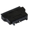 Akyga AK-CA-53 Slim-SATA (uros) SATA 22-pin (naaras) -adapteri, musta