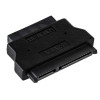 Akyga AK-CA-53 Slim-SATA (uros) SATA 22-pin (naaras) -adapteri, musta