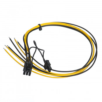 Akyga AK-SC-20 huoltokaapeli PC-virtalähteelle PCIe 6+2-pin uros, 45 cm