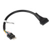 Akyga AK-CA-75 sisäinen USB 2.0 9-pin (M) USB 3.0 19-pin (F) -header-adapterikaapeli, 20 cm, musta