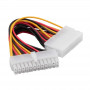 Akyga AK-CA-66 ATX-virtasovitinkaapeli 20-pin (naaras) 24-pin (20+4) (uros), 15 cm