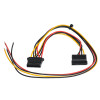 Akyga AK-SC-23 huoltokaapeli PC-virtalähteelle Molex-naaras / SATA-naaras, 40 / 15 cm