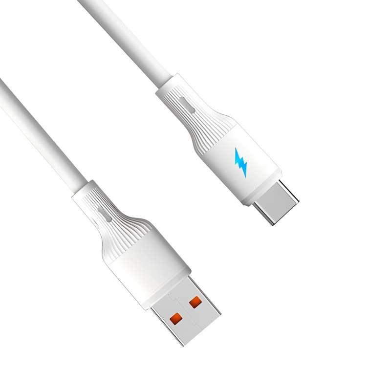 Akyga AK-USB-60 USB-A (M) - USB-C (M) -kaapeli, USB 2.0, 1,8 m, silikoni