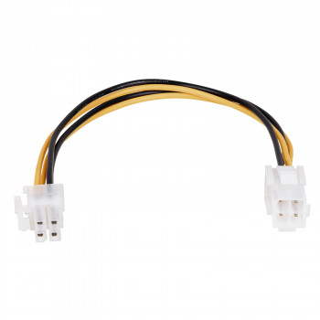 Akyga AK-CA-78 ATX P4 4-pin virtajohdon jatkokaapeli, 4-pin (F) 4-pin (M), 23 cm