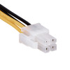 Akyga AK-CA-78 ATX P4 4-pin virtajohdon jatkokaapeli, 4-pin (F) 4-pin (M), 23 cm