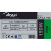 Akyga AK-L1-150 LED-hakkurivirtalähde 12 V, 12,5 A, 150 W, IP20