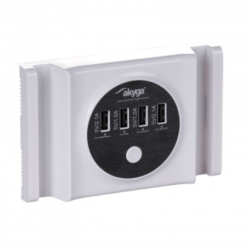 Yleislaturi Akyga AK-TB-05 5.0V / 6.0A 30W 4x USB A 1.5m