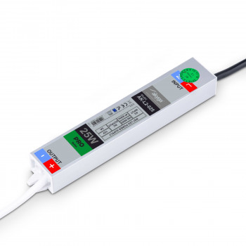 Akyga AK-L2-025 vesitiivis LED-virtalähde 12 V, 2 A, 25 W, IP67