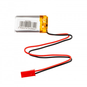 Akyga AKY0384 LP601730 Li-Po-akku 3,7 V 250 mAh PCM:llä, JST 2,54 mm 2-pin-liitin, 150 mm kaapeli
