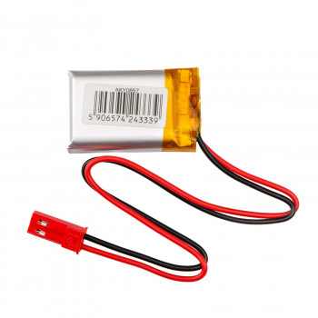 Akyga AKY0657 LP752030 Li-Po-akku 3,7 V 300 mAh PCM:llä, JST 2,54 mm 2-pin-liitin, 150 mm kaapeli