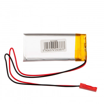Akyga AKY0486 LP502248 Li-Po-akku 3,7 V 450 mAh PCM:llä, JST 2,54 mm 2-pin-liitin, 150 mm kaapeli