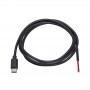 Akyga AK-SC-38 USB-C-liitin huoltokaapeli avoimella päällä, 10 W (5 V / 2 A), 1 m, musta