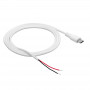 Akyga AK-SC-40 USB-C-liitin huoltokaapeli avoimella päällä, 60 W (20 V / 3 A), 1 m, valkoinen