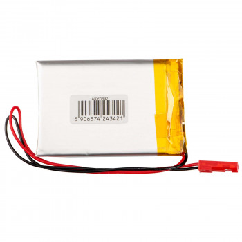 Akyga AKY0392 LP453350 Li-Po-akku 3,7 V 800 mAh PCM:llä, JST 2,54 mm 2-pin-liitin, 150 mm kaapeli
