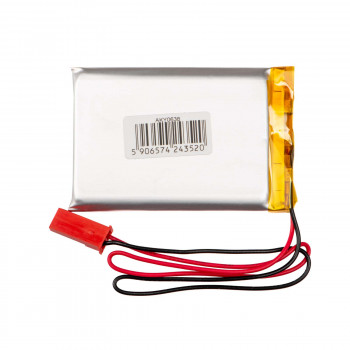 Akyga AKY0108 LP603048 Li-Po-akku 3,7 V 850 mAh PCM:llä, JST 2,54 mm 2-pin-liitin, 150 mm kaapeli