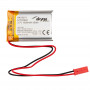 Akyga AKY0571 LP803040 Li-Po-akku 3,7 V 1000 mAh PCM:llä, JST 2,54 mm 2-pin-liitin, 150 mm kaapeli