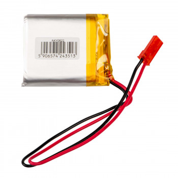 Akyga AKY0622 LP883440 Li-Po-akku 3,7 V 1200 mAh PCM:llä, JST 2,54 mm 2-pin-liitin, 150 mm kaapeli