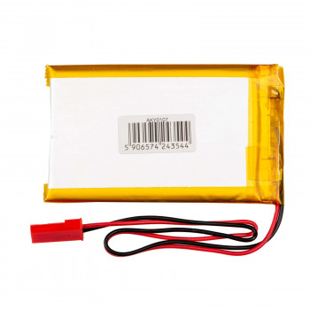 Akyga AKY0107 LP503759 Li-Po-akku 3,7 V 1350 mAh PCM:llä, JST 2,54 mm 2-pin-liitin, 150 mm kaapeli