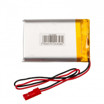 Akyga AKY0099 LP903450 Li-Po-akku 3,7 V 1600 mAh PCM:llä, JST 2,54 mm 2-pin-liitin, 150 mm kaapeli