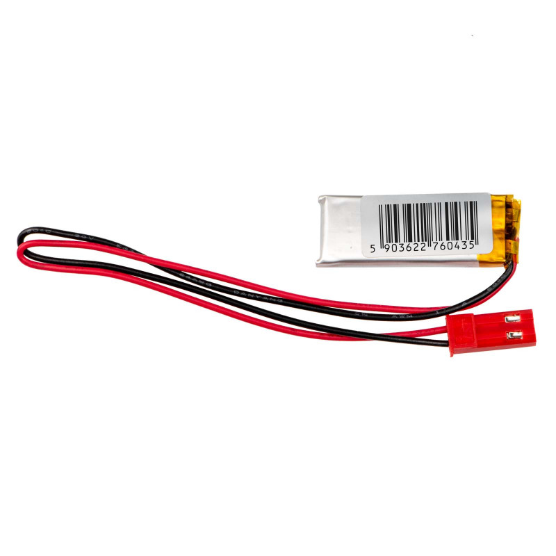 Akyga AKY0473 LP351120 Li-Po-akku 3,7 V 50 mAh PCM:llä, JST 2,54 mm 2-pin-liitin, 150 mm kaapeli