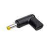 Akyga AK-ND-C03 lataussovitin USB-C - DC 4,8 x 1,7 mm kannettaville tietokoneille, 18,5-20 V, 100 W