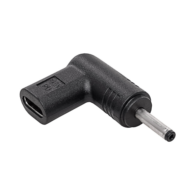 Akyga AK-ND-C06 lataussovitin USB-C - DC 3,0 x 1,0 mm kannettaville tietokoneille, 18,5-20 V, 100 W
