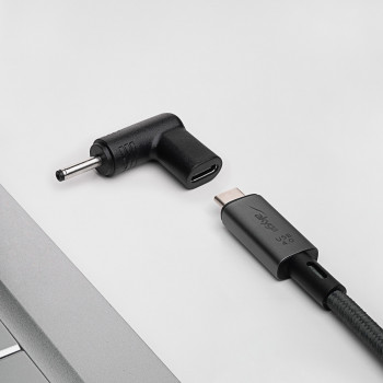 Akyga AK-ND-C06 lataussovitin USB-C - DC 3,0 x 1,0 mm kannettaville tietokoneille, 18,5-20 V, 100 W