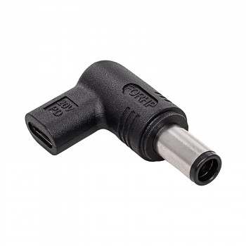 Akyga AK-ND-C07 lataussovitin USB-C - DC 7,4 x 5,0 mm + piikki kannettaville tietokoneille, 18,5-20 V, 100 W, HP:lle