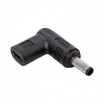 Akyga AK-ND-C10 lataussovitin USB-C - DC 4,5 x 3,0 mm + piikki kannettaville tietokoneille, 18,5-20 V, 100 W, Dellille