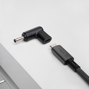 Akyga AK-ND-C15 lataussovitin USB-C - DC 4,0 x 1,3 mm kannettaville tietokoneille, 18,5-20 V, 100 W